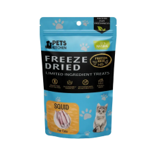 Pets Kitchen Treat Freeze-Dried Whole Squid 40g, PKB-C118, cat Freeze Dried, Pets Kitchen, cat Food, catsmart, Food, Freeze Dried